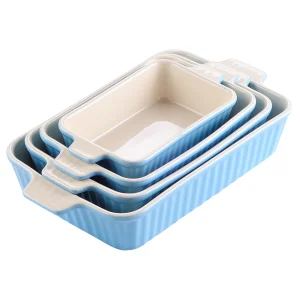 4-Piece Baking Dish Plate Set