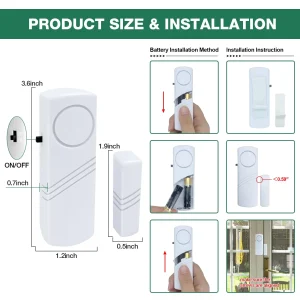Wireless Door/ Window Sensor Alarm