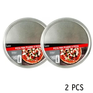2 Pcs 12-Inch Round Nonstick Pizza Pan