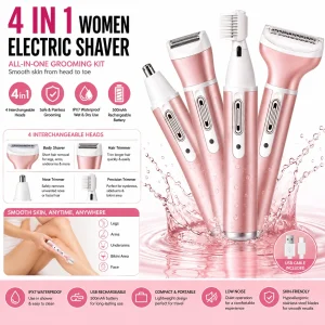 4 In 1 Women Electric Shaver