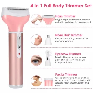 4 In 1 Women Electric Shaver - Thumbnail Image 2