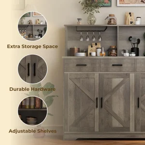 Large Wooden Coffee Bar and Storage - Thumbnail Image 2