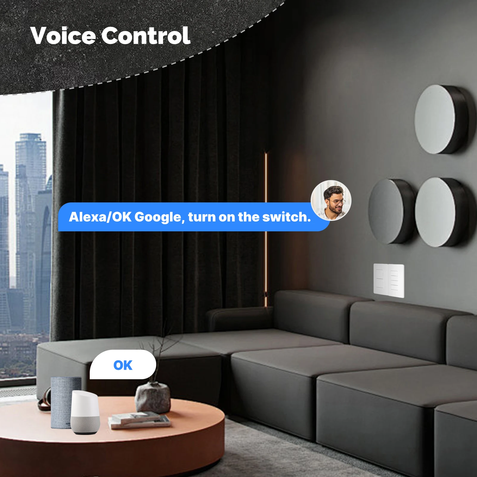 Smart Wall Switch. No Wire Required - Image 2