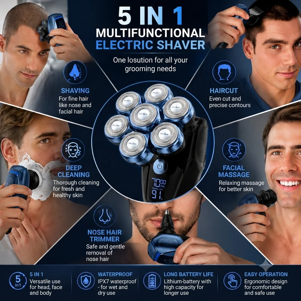 Wet or Dry Electric Razor - Image 3