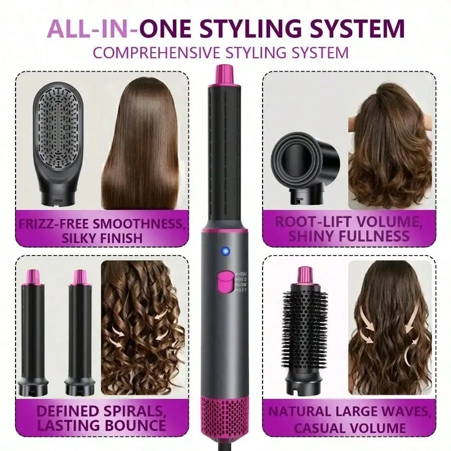 Hair Dryer Styling Brush Set - Image 2
