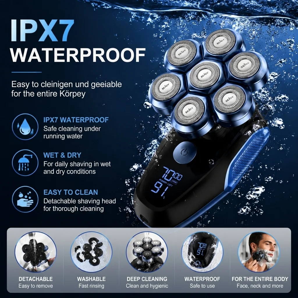 Wet or Dry Electric Razor - Image 2